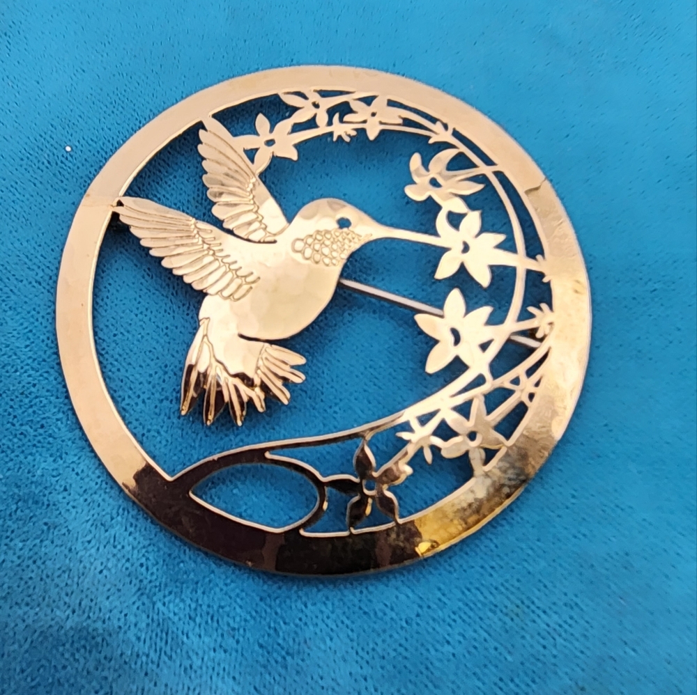 Vintage Wild Bryde Hummingbird Brooch
